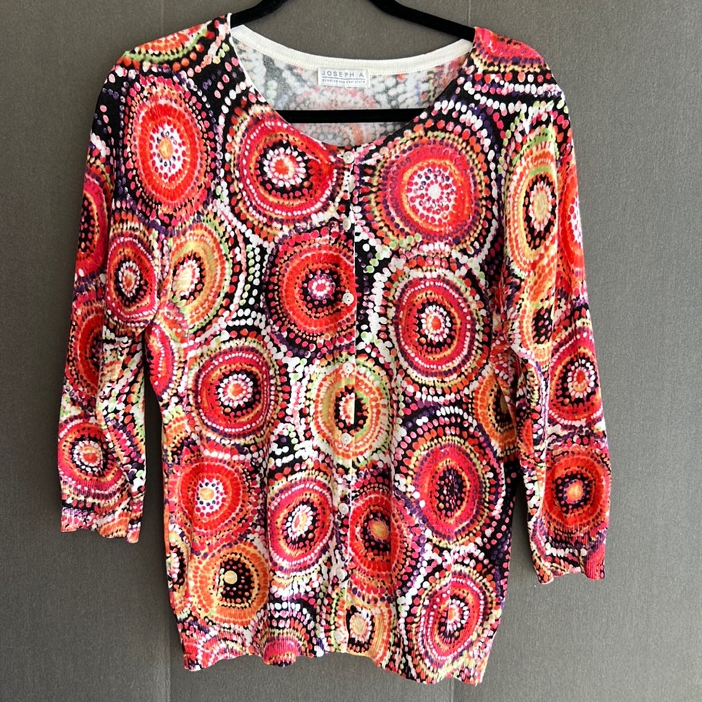 Vibrant 3/4 Sleeve Cardigan